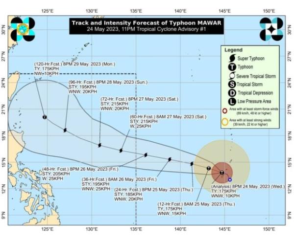 台风“玛瓦”最早将于周四恢复超级台风级别 