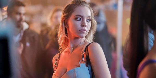 Sydney Sweeney as Cassie in the show Euphoria