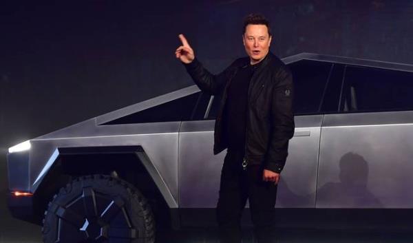 Elon Musk claimed the 'Cybertruck will be waterproof enough to serve briefly as a boat'. Credit: FREDERIC J. BROWN/AFP via Getty Images