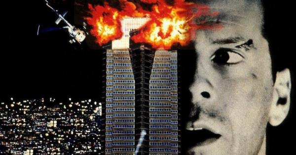 Die Hard movie with Bruce Willis and the tower