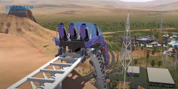 Falcon's Flight is set to feature a terrifying 640ft drop over the side of a cliff. Credit: Intamin