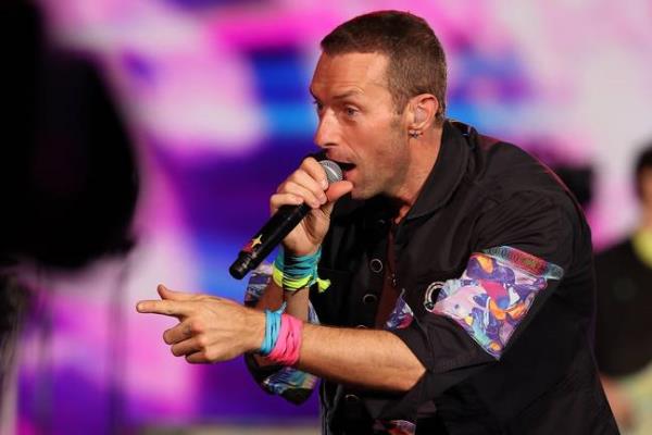 Chris Martin sang 'The Scientist' backwards. Credit: Paul Kane/Getty Images